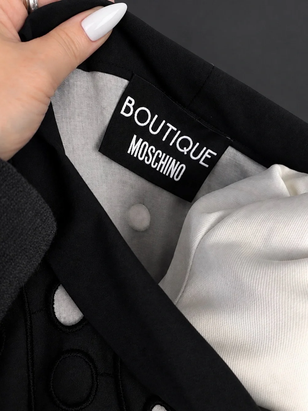 Black and White Moschino Dress